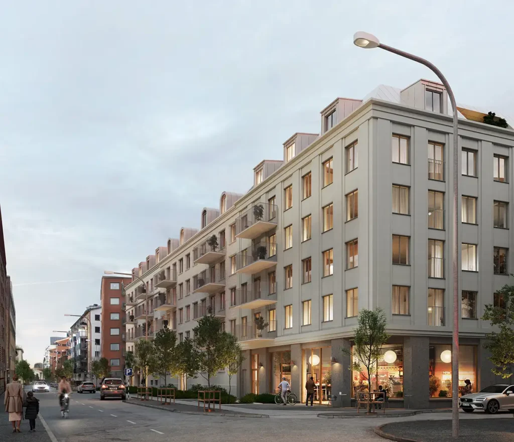 Visualisering av projektet i Krokslätt