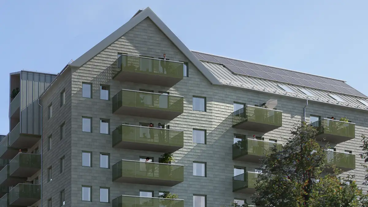 Kållelyckan, detalj av fasaden