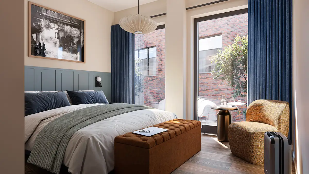 Tambour har två gästrummen med fullservice av lakan, handdukar och städning