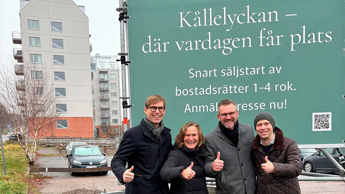 Featured image for “Totalentreprenadkontrakt tecknat för Brf Kållelyckan, Mölndal”