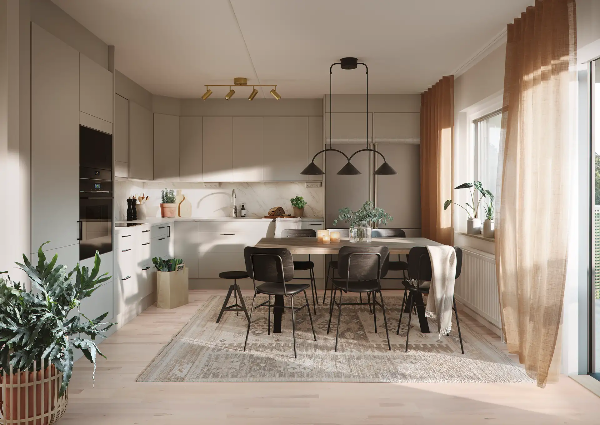 Kök i inredningsval Skymning